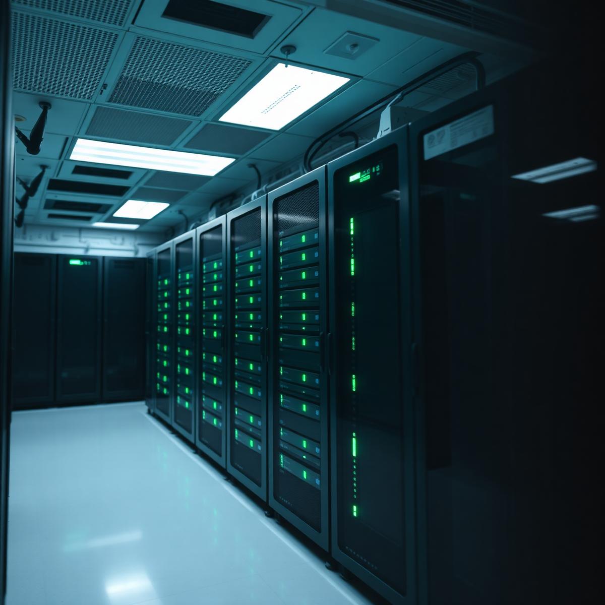 Secure server infrastructure with active monitoring indicators